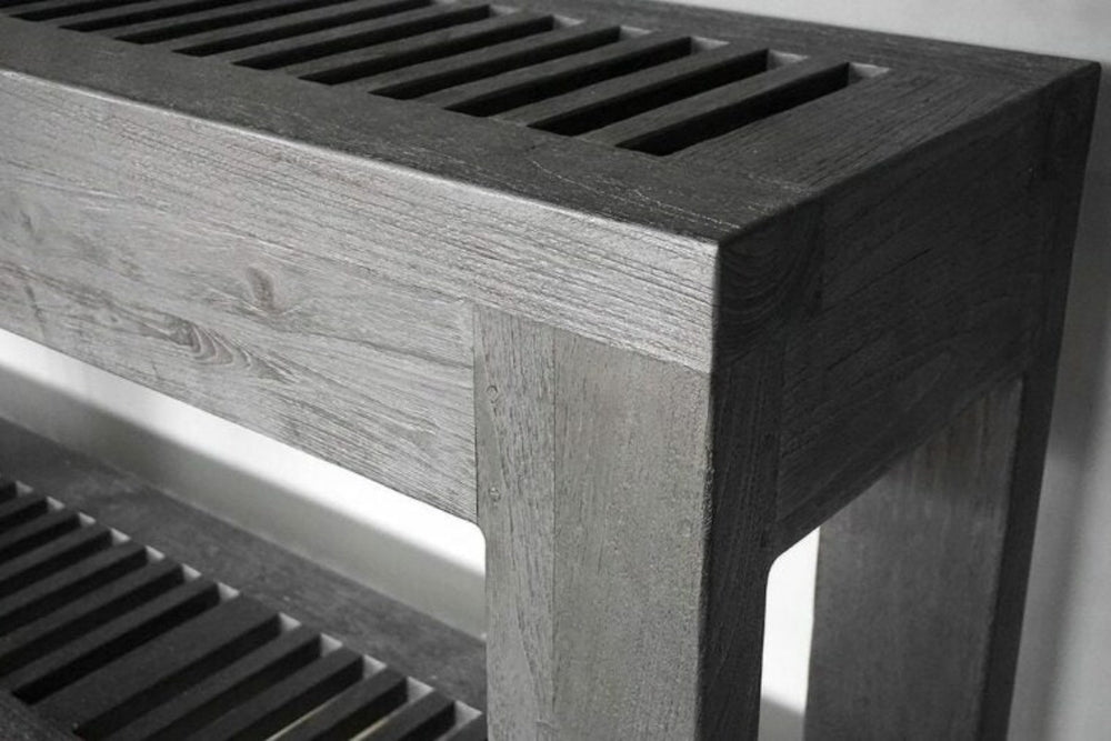 Console Teak-Blue Hand Home