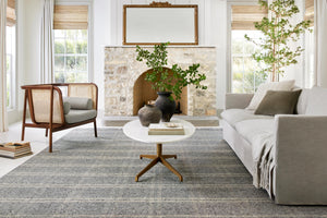 Magnolia Home by Joanna Gaines x Loloi Caleb Rug - Mocha / Taupe-Blue Hand Home