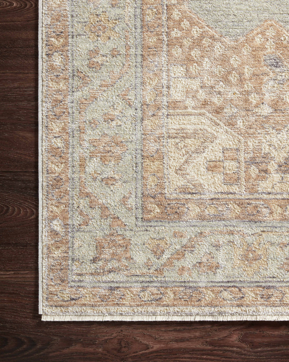 Magnolia Home by Joanna Gaines x Loloi Carlisle Rug - Seafoam / Taupe-Blue Hand Home