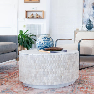 Fulton Storage Coffee Table, White Wash