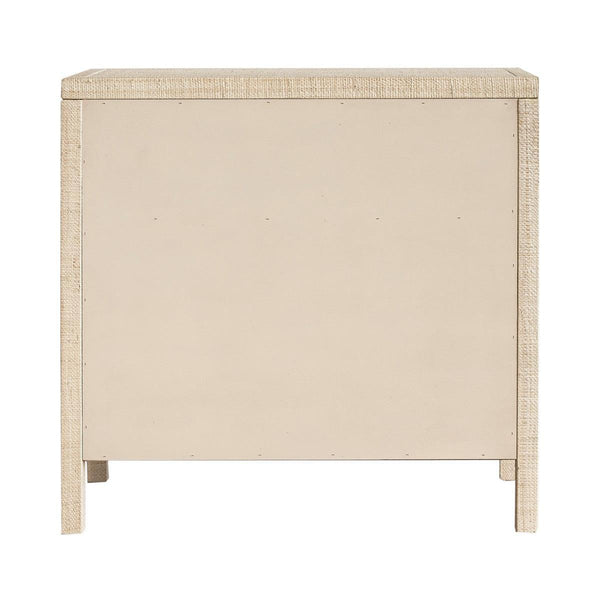Paloma 3 Drawer Raffia Wrapped Dresser, 34"W, Natural