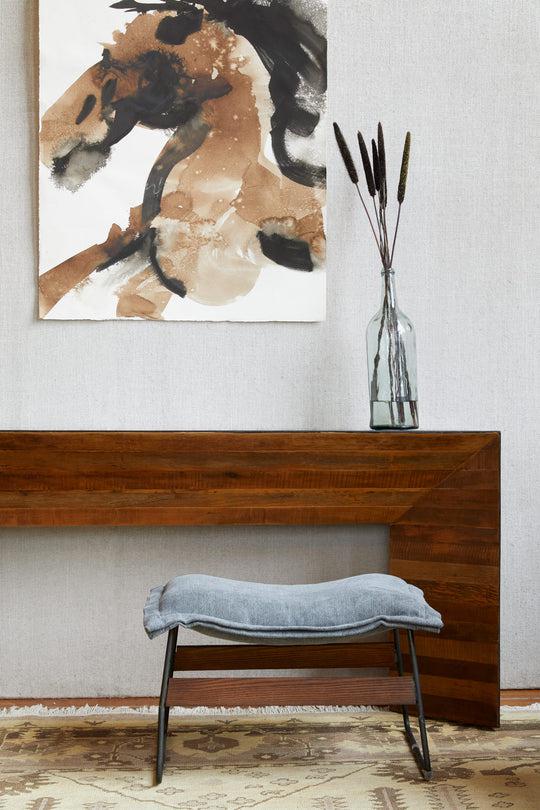 Drift Ottoman - Environment-Blue Hand Home