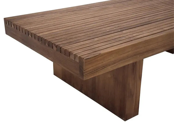 Kobe Coffee Table, Teak-Blue Hand Home