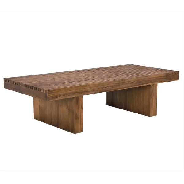 Kobe Coffee Table, Teak-Blue Hand Home