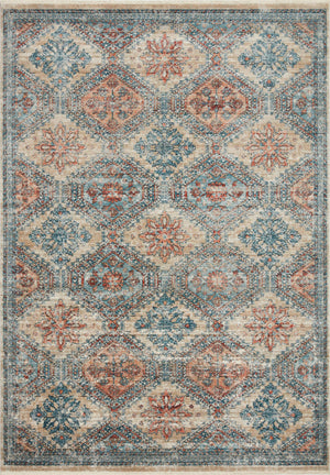 Magnolia Home by Joanna Gaines x Loloi Elise Rug - Multi / Blue-Blue Hand Home