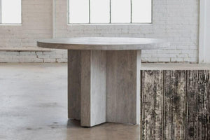 T Base 48 Dining Table (Reclaimed Elm)-Blue Hand Home