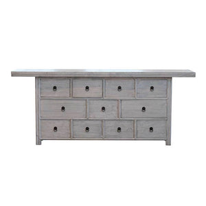 Light Elm Reedition Gansu Buffet-Organic Restoration-Blue Hand Home