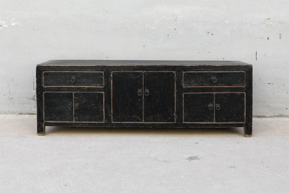 Media Pine Cabinet-Blue Hand Home