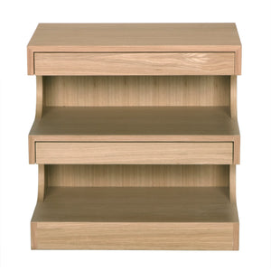 Radcliff Side Table, White Oak Veneer - 24x16x24-Blue Hand Home