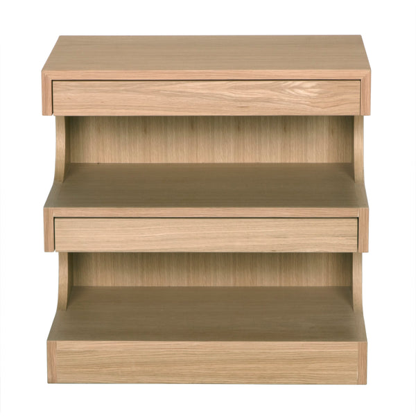 Radcliff Side Table, White Oak Veneer - 24x16x24-Blue Hand Home