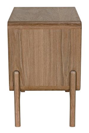 Fonda Nightstand , Oak & Oak Plywood - 28x18x27-Blue Hand Home