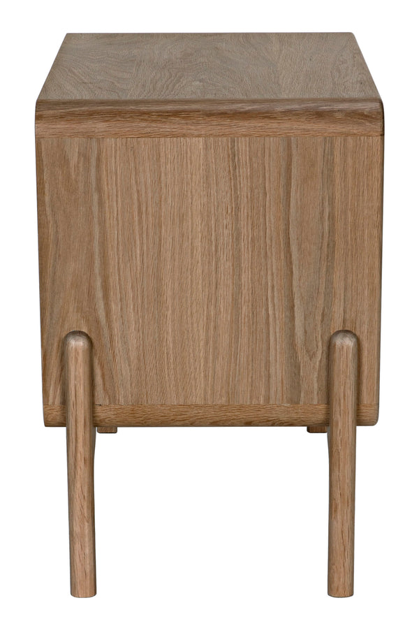Fonda Nightstand , Oak & Oak Plywood - 28x18x27-Blue Hand Home