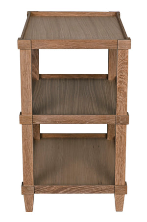 Carlsbad Side Table, straight, Oak & Oak Plywood - 28x18x30-Blue Hand Home