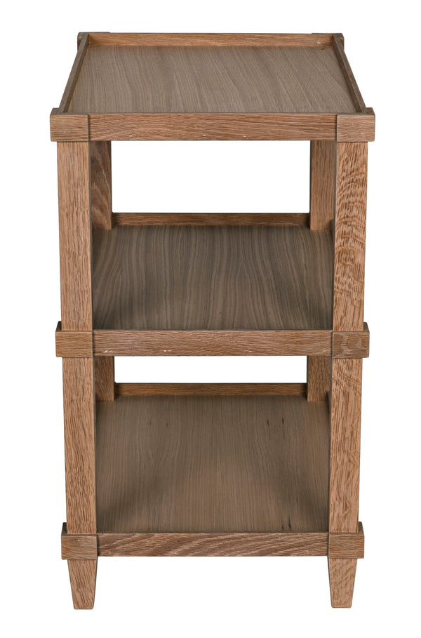 Carlsbad Side Table, straight, Oak & Oak Plywood - 28x18x30-Blue Hand Home