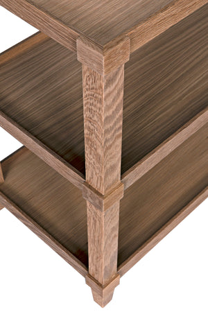 Carlsbad Side Table, straight, Oak & Oak Plywood - 28x18x30-Blue Hand Home