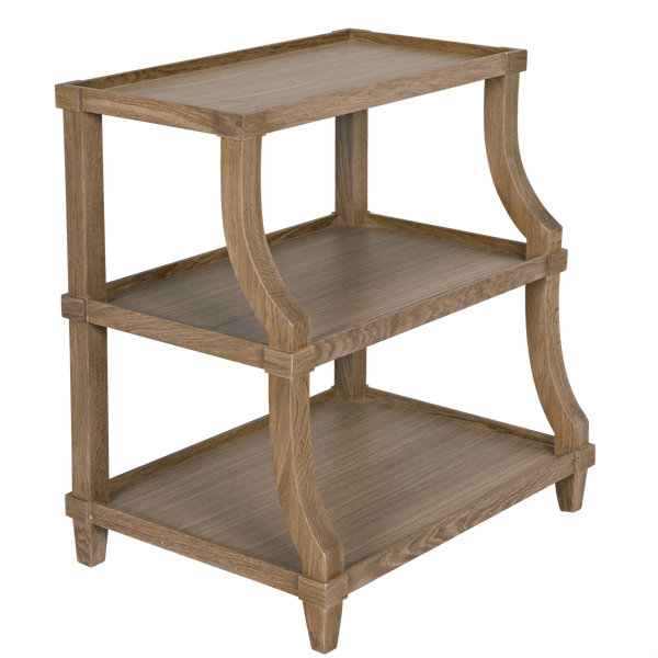 Carlsbad Side Table, Oak & Oak Plywood - 30x22x32-Blue Hand Home