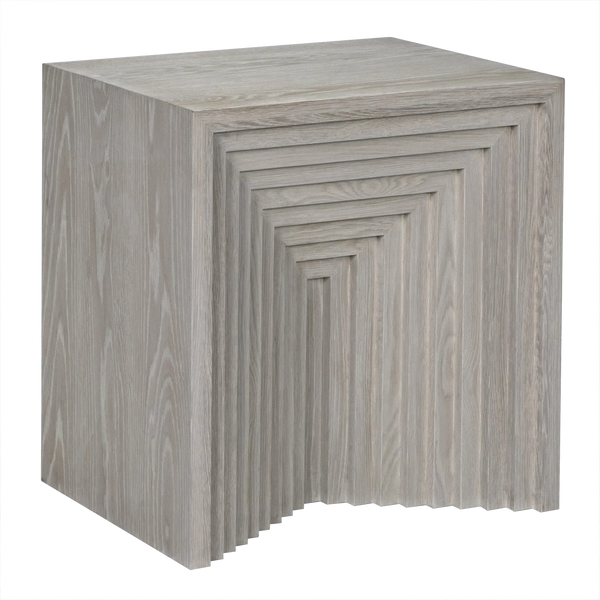 Pandora Side Table, White Oak - 29x18x29-Blue Hand Home