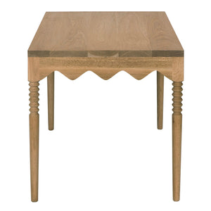 Lulu Desk, Oak-Blue Hand Home