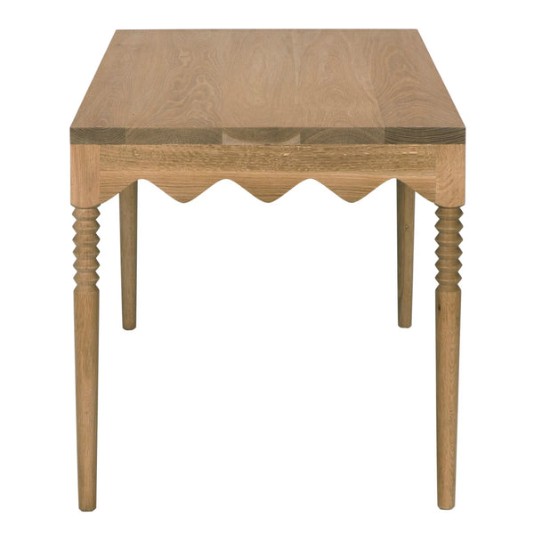 Lulu Desk, Oak-Blue Hand Home