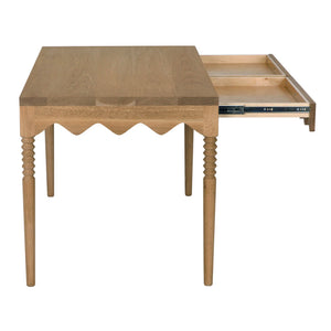 Lulu Desk, Oak-Blue Hand Home