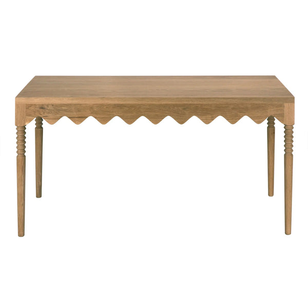 Lulu Desk, Oak-Blue Hand Home