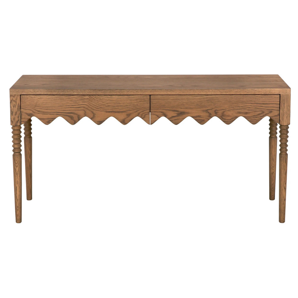 Lulu Console, small, Oak-Blue Hand Home