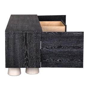 Jules Cabinet, Oak/Oak Veneer-Blue Hand Home