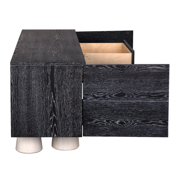 Jules Cabinet, Oak/Oak Veneer-Blue Hand Home