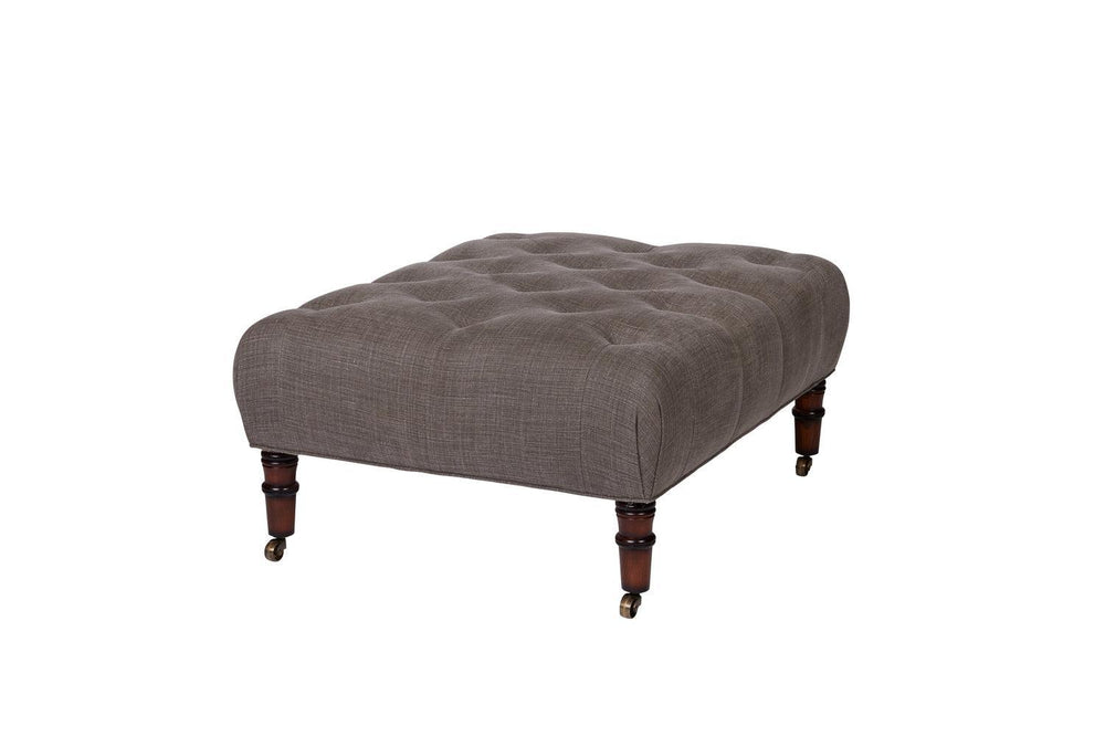 Field Ottoman - John Derian-Blue Hand Home