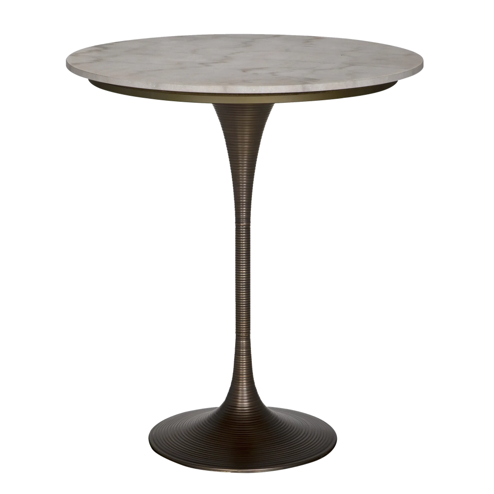 Joni Bar Table, Aged Brass by Noir-Blue Hand Home