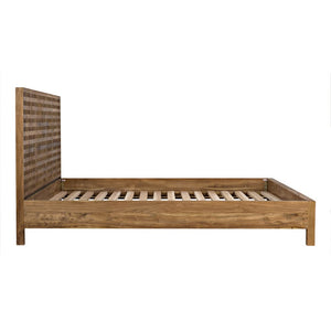 Quinnton Bed, Eastern King, Teak by Noir-Blue Hand Home
