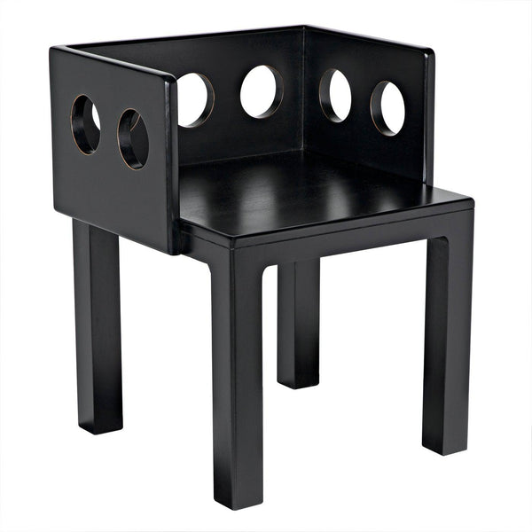 Elton Chair, Hand Rubbed Black-Noir Furniture-Blue Hand Home