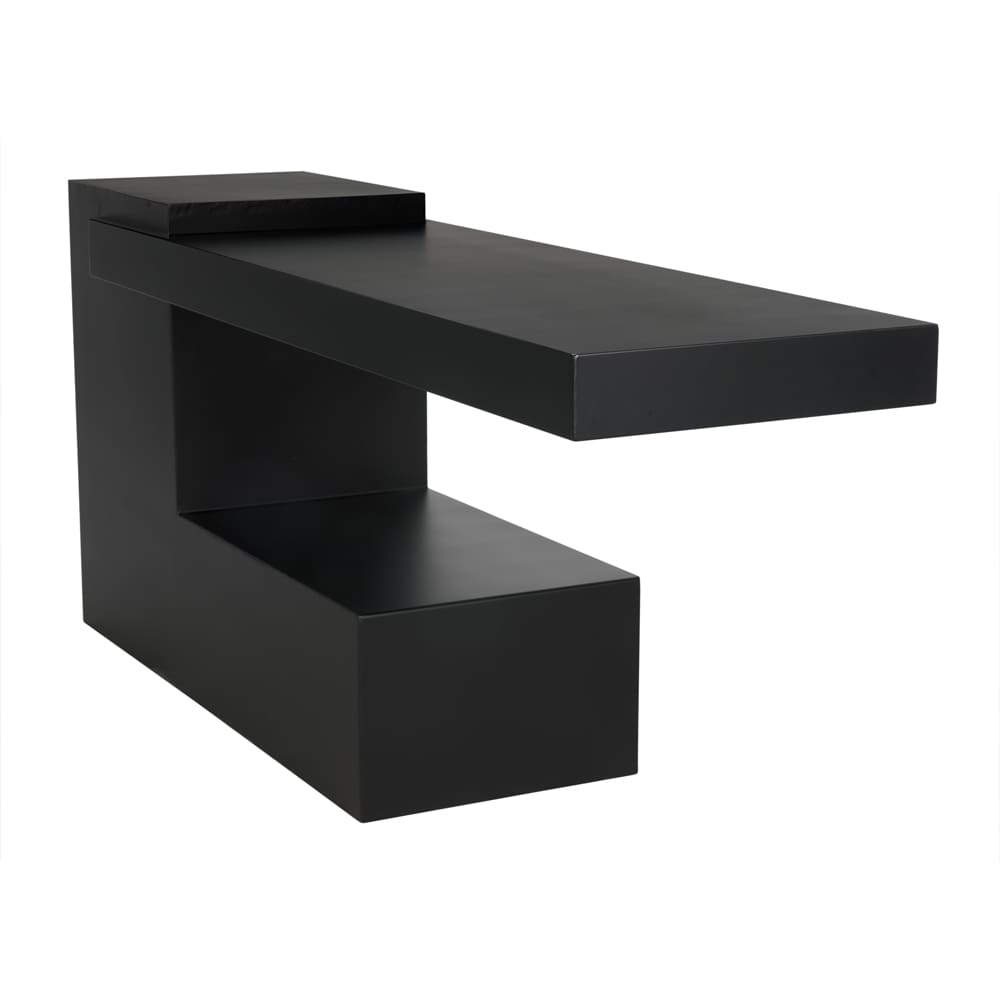Noir Impendeo Console, Black Steel-Noir Furniture-Blue Hand Home