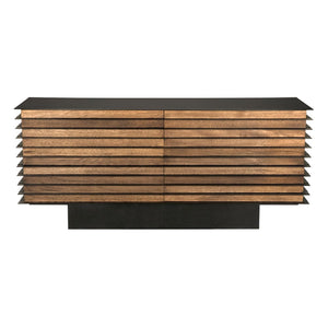 Elevation Sideboard, Dark Walnut and Steel by Noir-Blue Hand Home