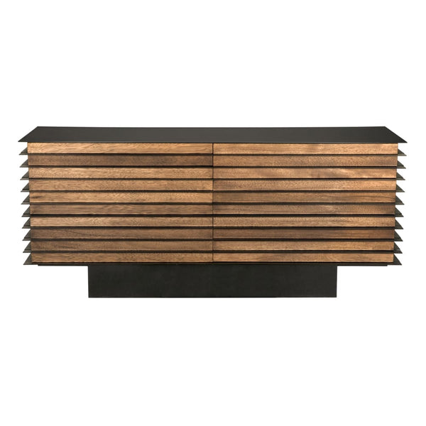 Elevation Sideboard, Dark Walnut and Steel by Noir-Blue Hand Home