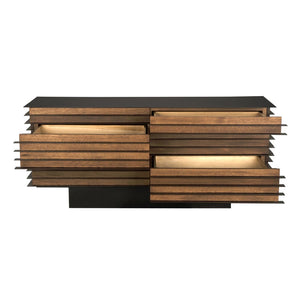 Elevation Sideboard, Dark Walnut and Steel by Noir-Blue Hand Home