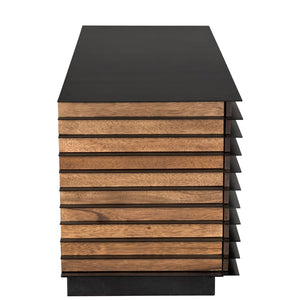 Elevation Sideboard, Dark Walnut and Steel by Noir-Blue Hand Home