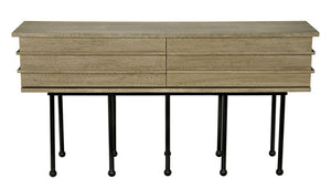 Oliver Console, Washed Walnut by Noir-Blue Hand Home