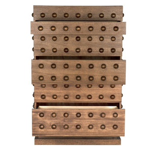 Didier Cabinet, Dark Walnut-Blue Hand Home