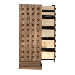 Didier Cabinet, Dark Walnut-Blue Hand Home