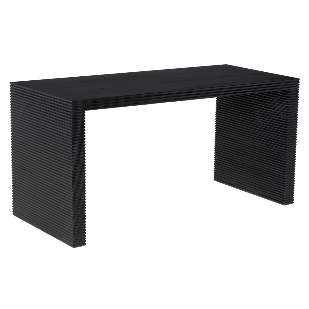 Manhattan Desk, Hand Rubbed Black by Noir-Blue Hand Home