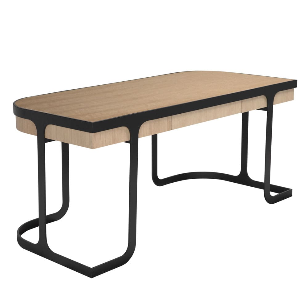 Hamilton Desk, White Oak-Blue Hand Home