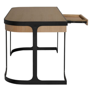 Hamilton Desk, White Oak-Blue Hand Home