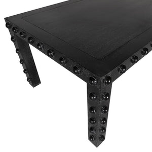 Didier Dining Table, Black Walnut-Blue Hand Home