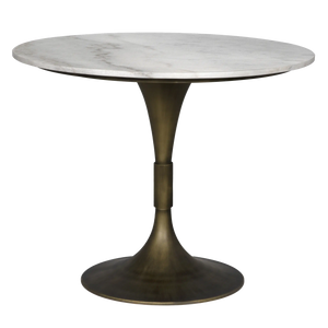 Jman Table 36", Aged Brass Finish-Blue Hand Home