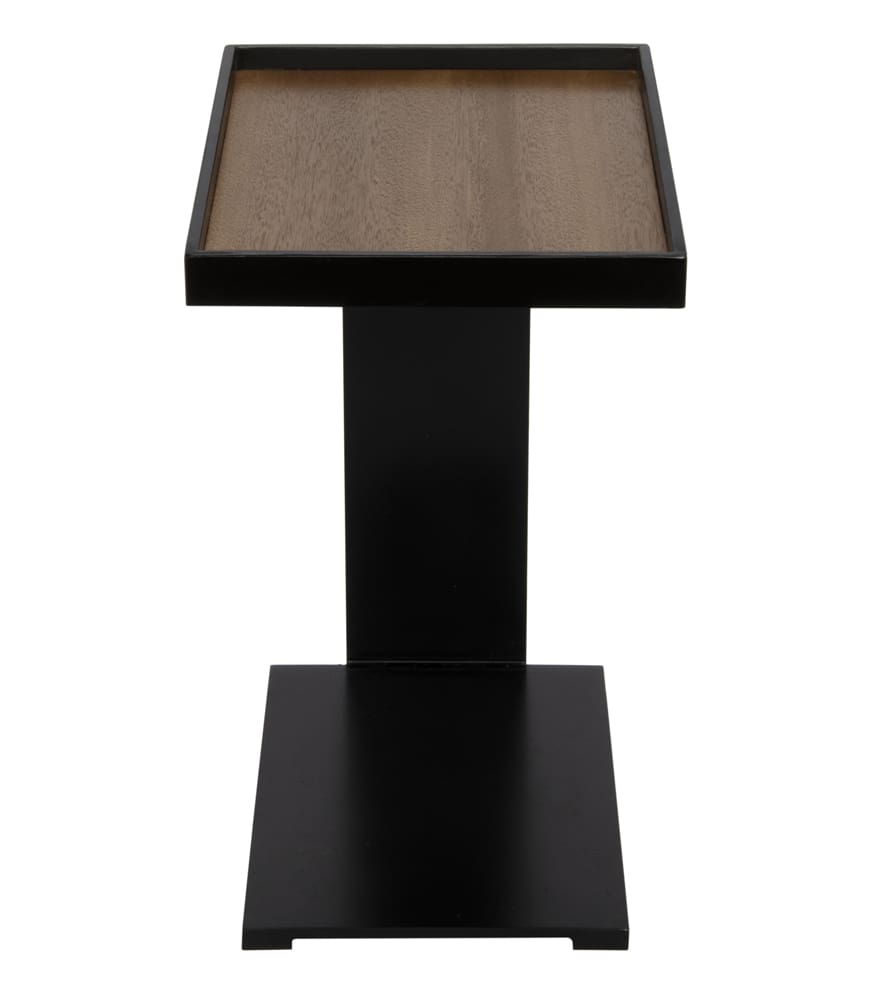 Noir Furniture Ledge Side Table with Black Metal-Noir Furniture-Blue Hand Home