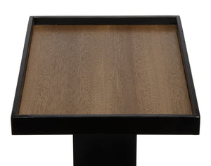 Ledge Side Table with Black Steel by Noir-Blue Hand Home