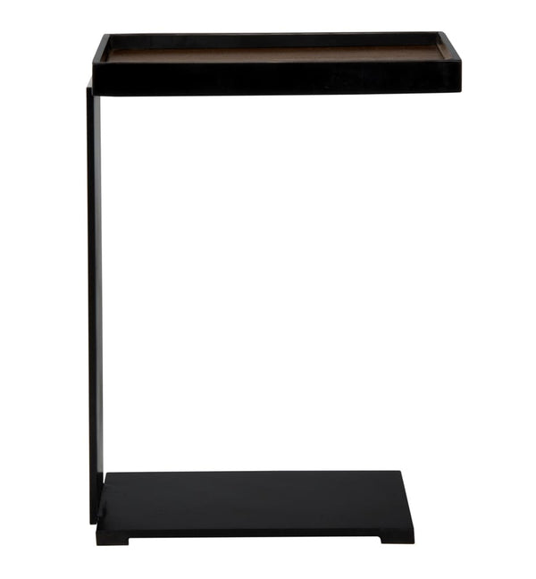 Ledge Side Table with Black Steel by Noir-Blue Hand Home