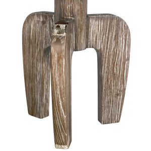 Noir New Shizue Small Side Table, Distressed Mindi-Blue Hand Home