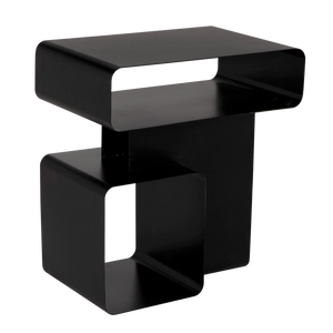 Noir Danville Side Table-Blue Hand Home